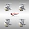 Service Caster 4 Inch Stainless Steel Nylon Swivel Caster Set with Roller Bearings and Brakes SCC-SS30S420-NYR-TLB-4 - alternate 5